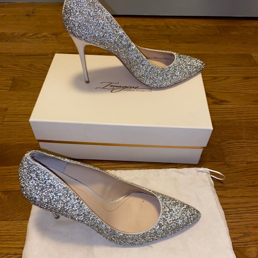 Vince Camuto Silver Heels